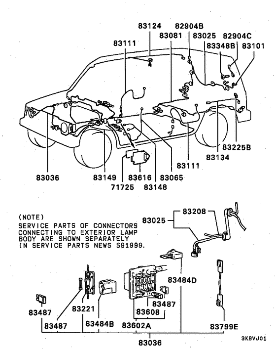 Wiring & attaching parts