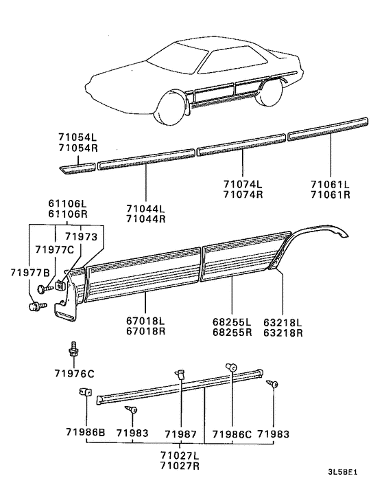 Side garnish & moulding