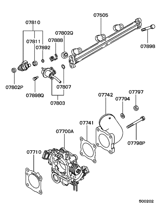 Injector & throttle body