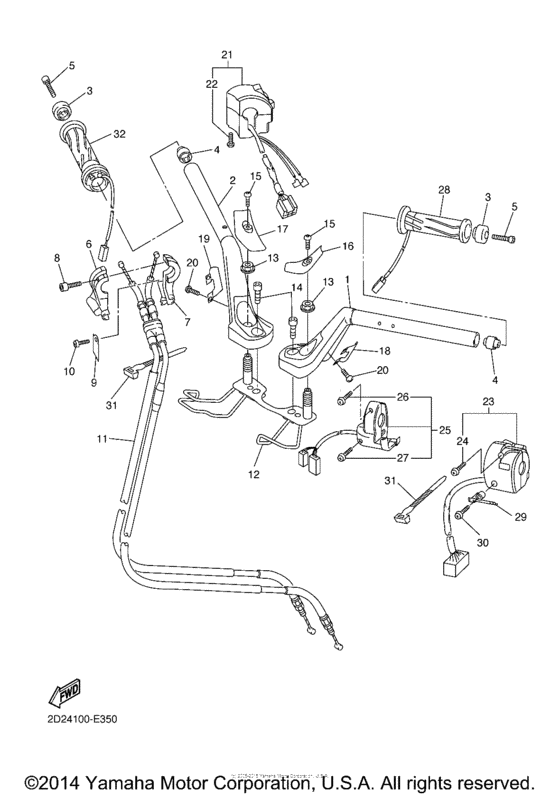 Steering handle & cable