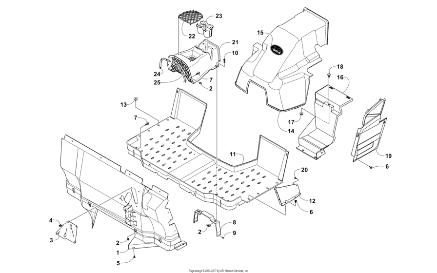 Console And Floor Panel Assembly