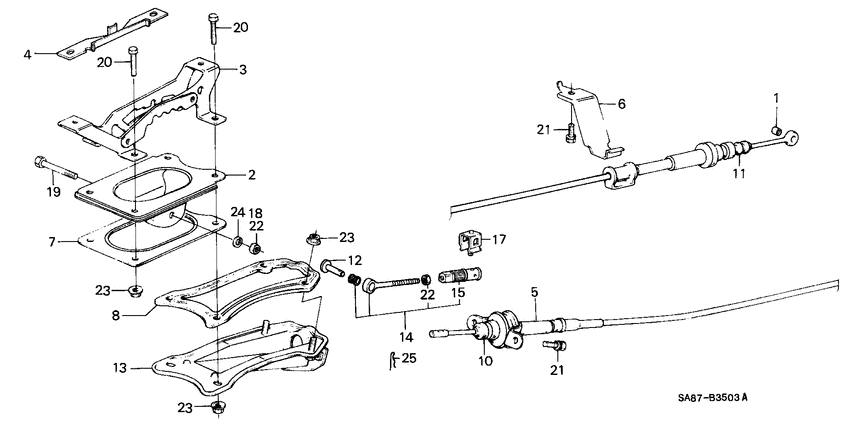 Selector lever control unit