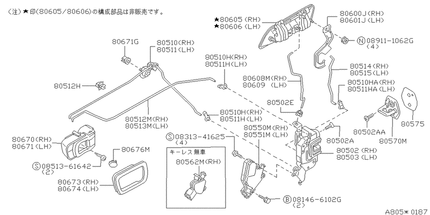 Front door lock & handle