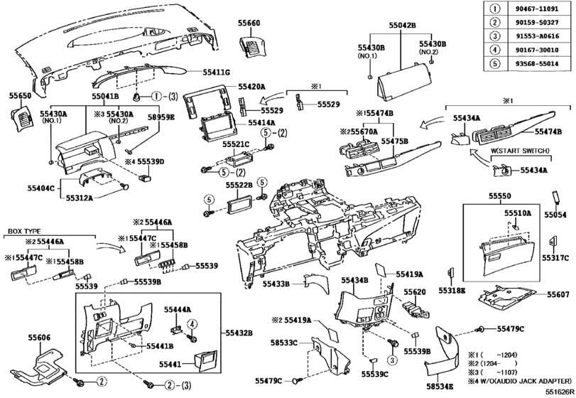 Instrument Panel & Glove Compartment