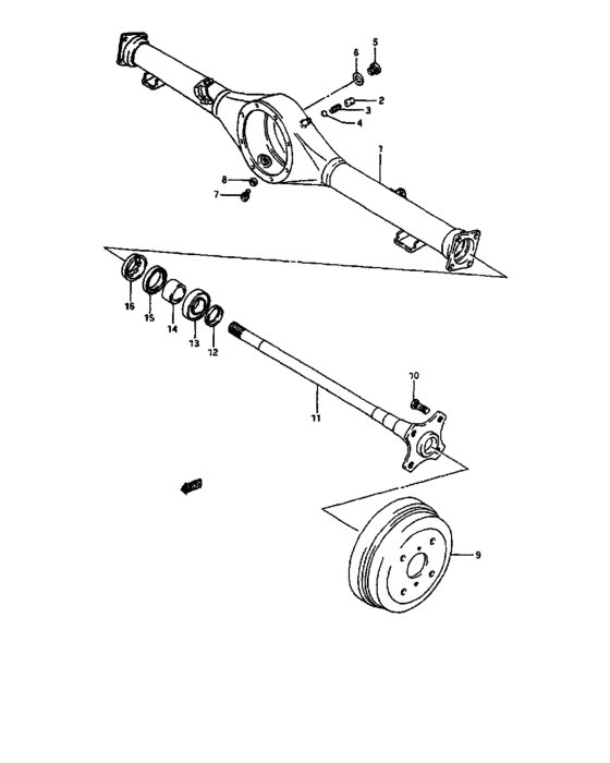 Rear axle