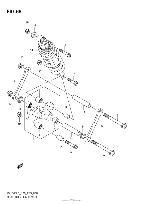 Rear Cushion Lever (Vz1500L3 E33)