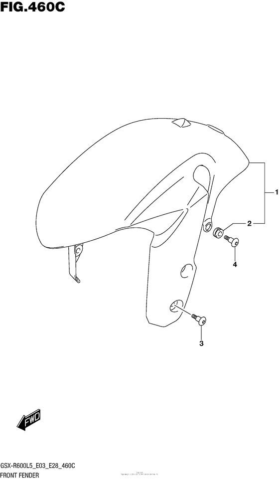 Front Fender (Gsx-R600L5 E33)
