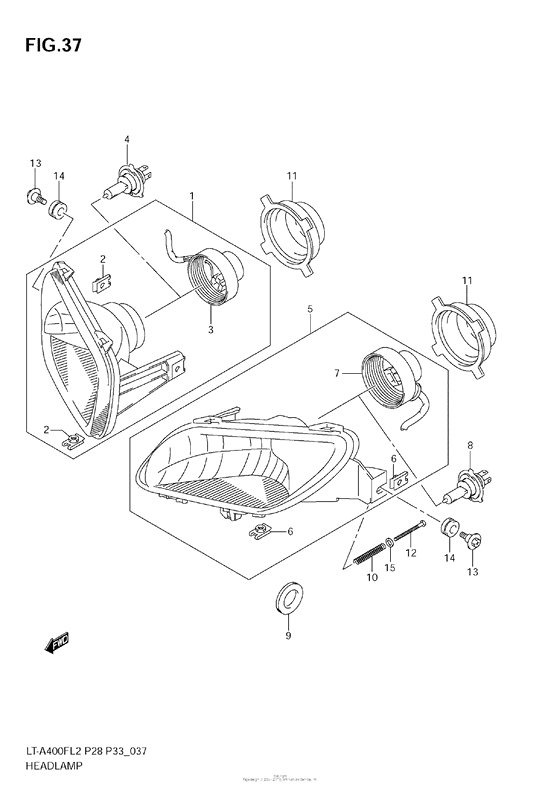 Headlamp (Lt-A400Fz E33)