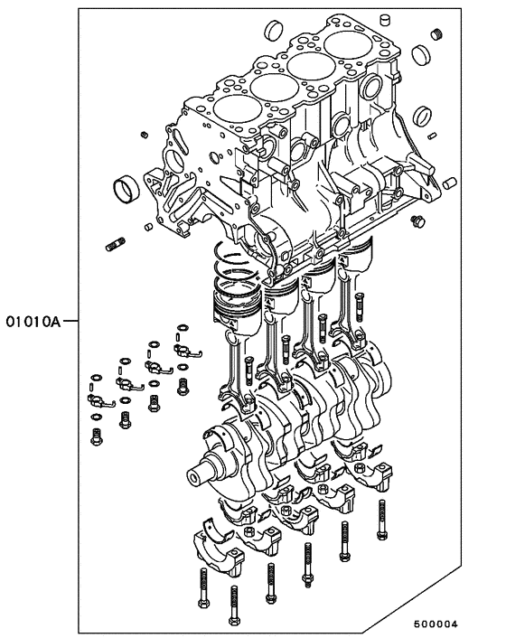 Short engine assy