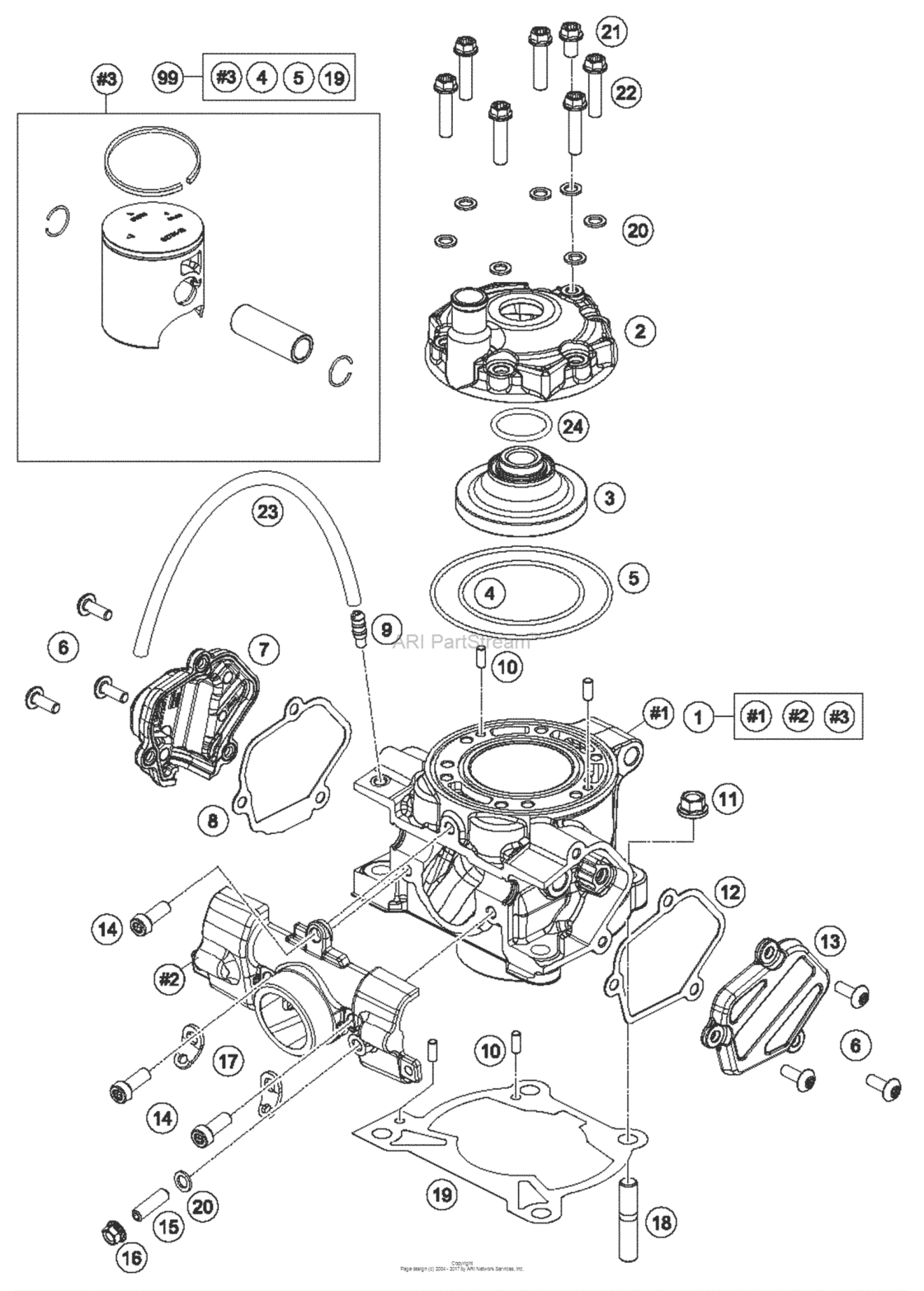 Cylinder for 2018 KTM 85 | US/EU sales region, , 18108216-940779