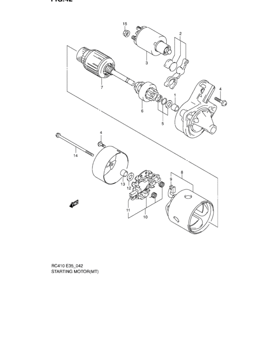 Starting motor