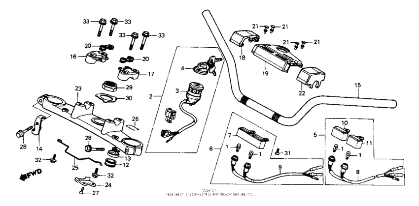 Handlebar + top bridge
