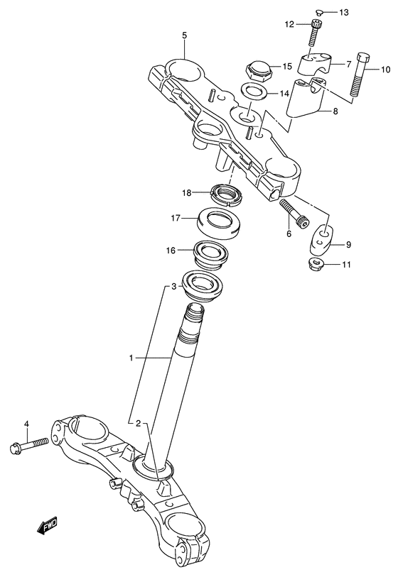 Front fork bracket