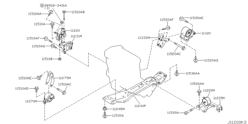 Engine & transmission   mounting