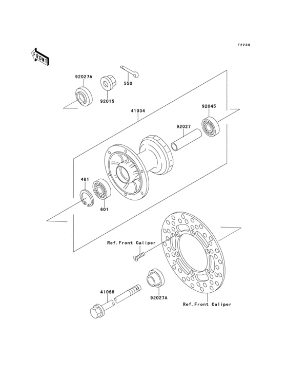 Front hub