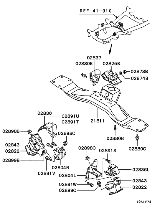 Engine mounting & support