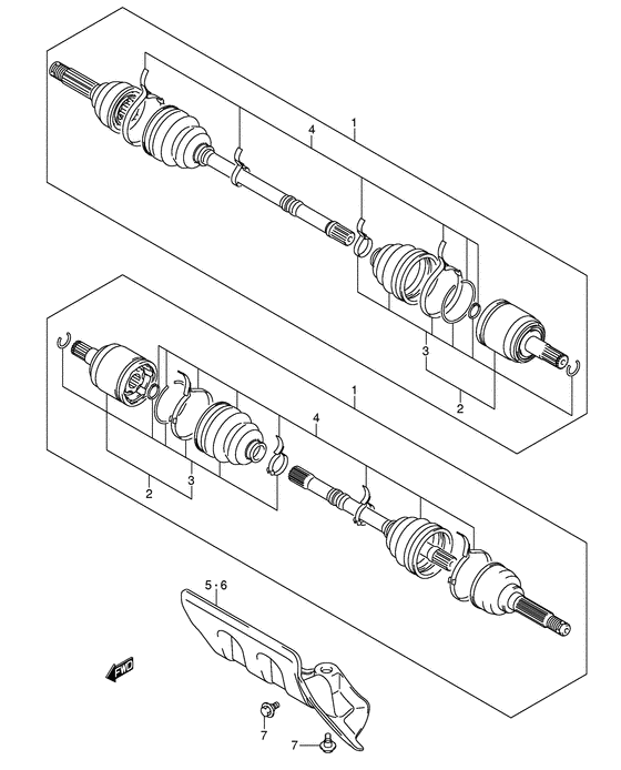 Front drive shaft