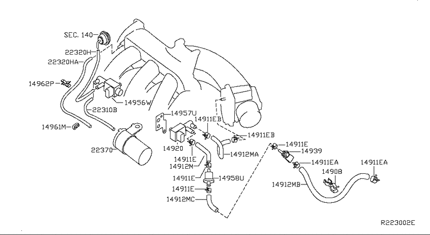 Vacuum piping