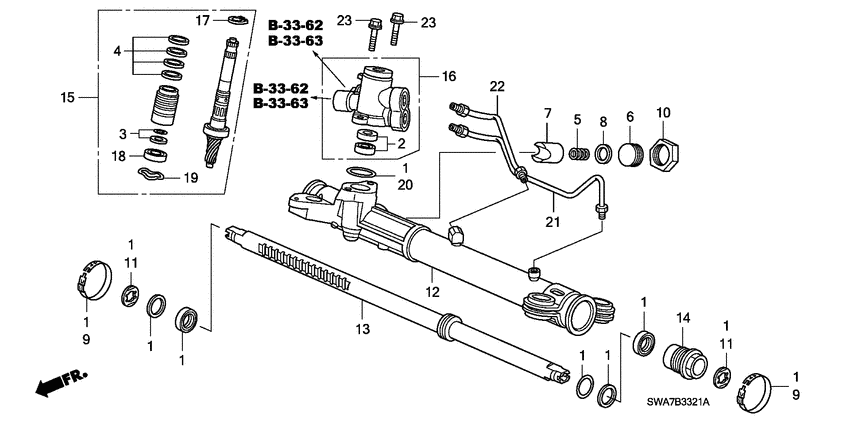 P.s. gear box components