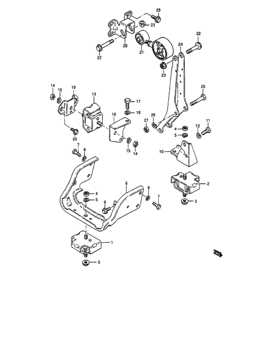 Engine mounting