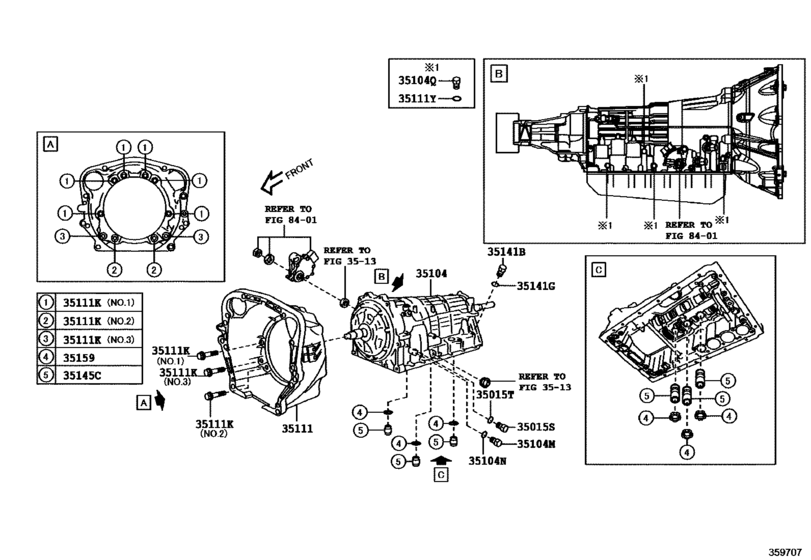 Transmission Case & Oil Pan (Atm)