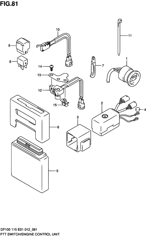 Ptt switch & engine control unit