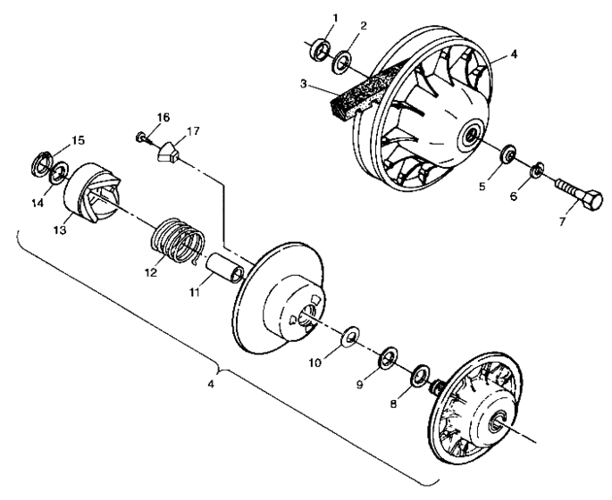 Driven clutch