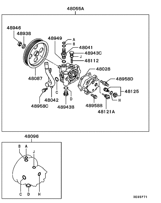 Power steering oil pump