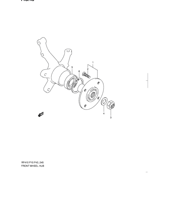 Front wheel hub