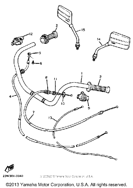 Handlebar cable