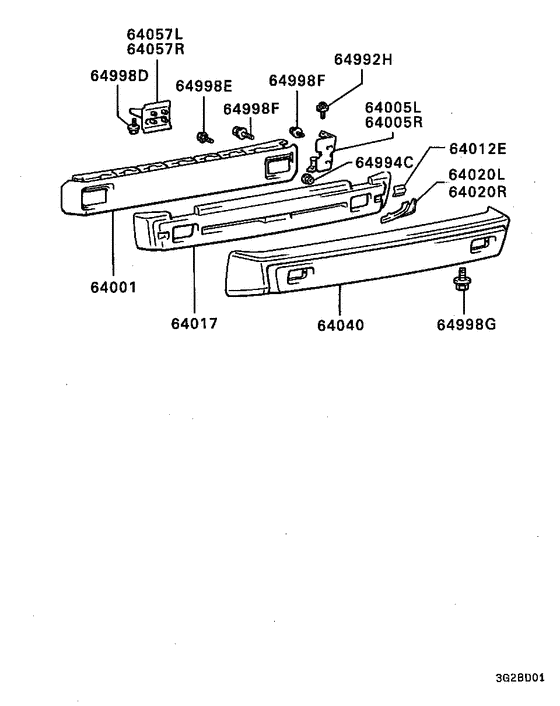 Rear bumper & support