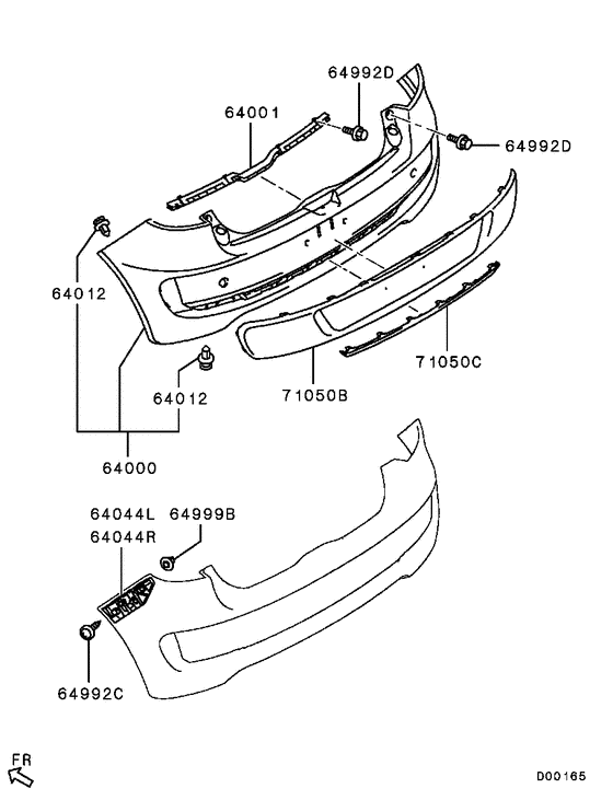 Rear bumper & support