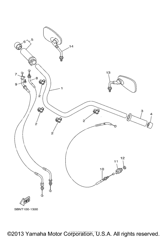Steering handle & cable