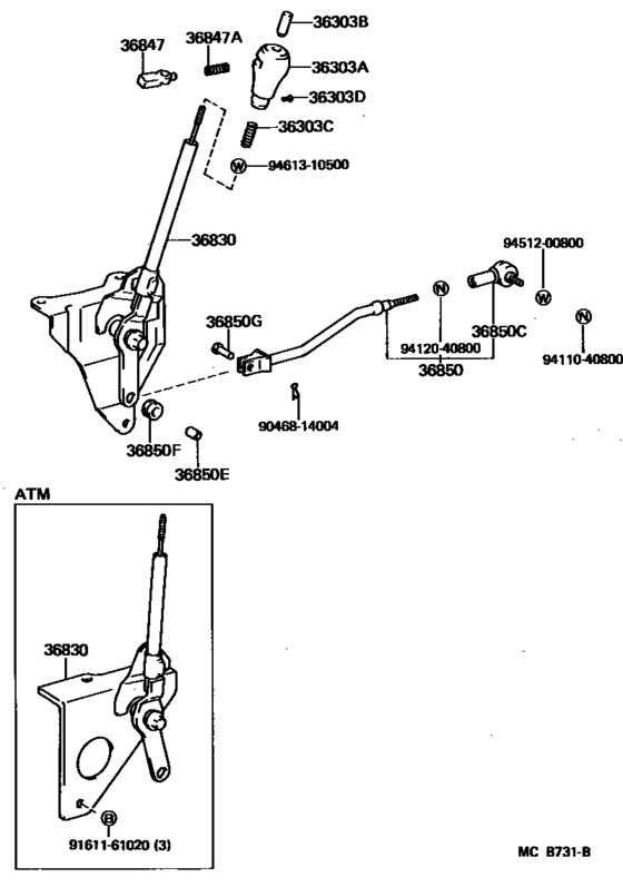 Power Take-Off Lever & Link
