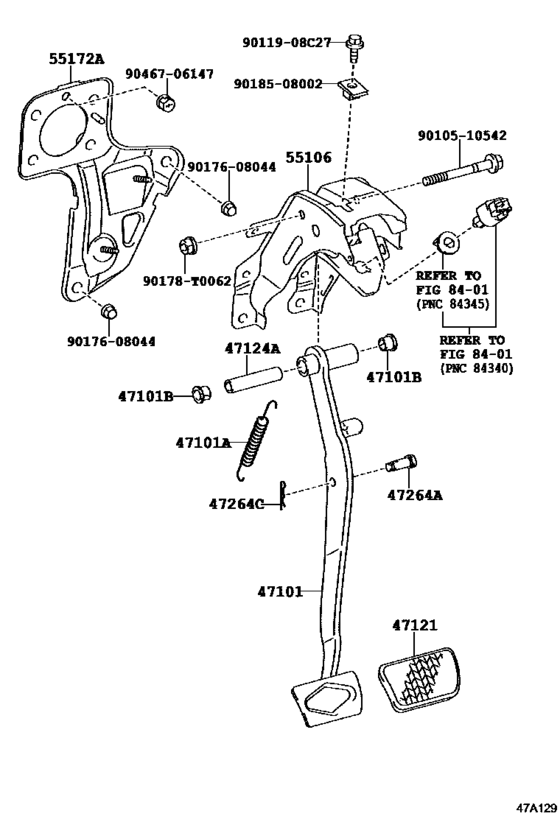 Brake Pedal & Bracket
