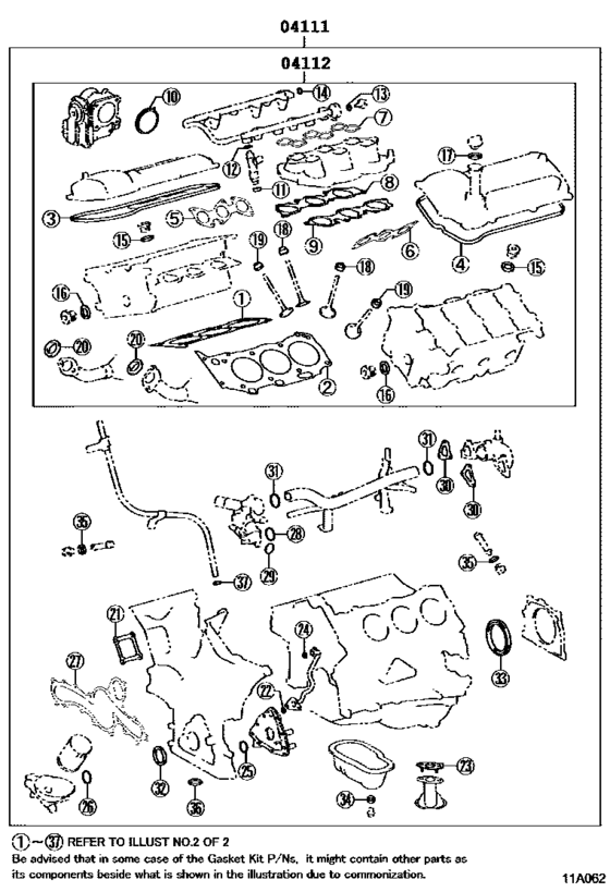 Engine Overhaul Gasket Kit