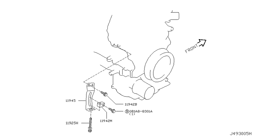 Power steering pump mounting