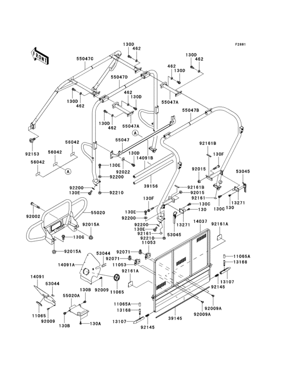 Guards/cab frame(1/2)