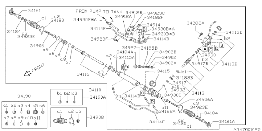 Power steering gear box