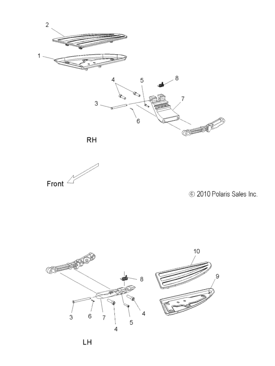 Chassis, floorboard, driver