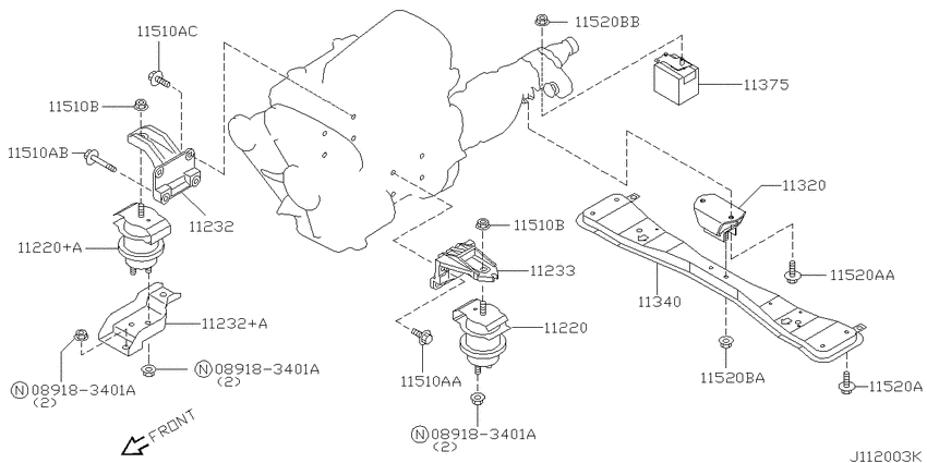 Engine & transmission   mounting