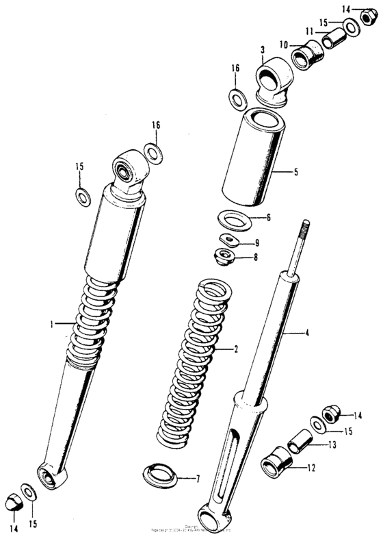 Rear shock absorber