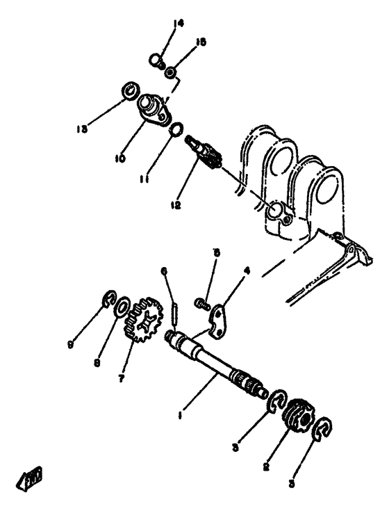 Tachometer gear