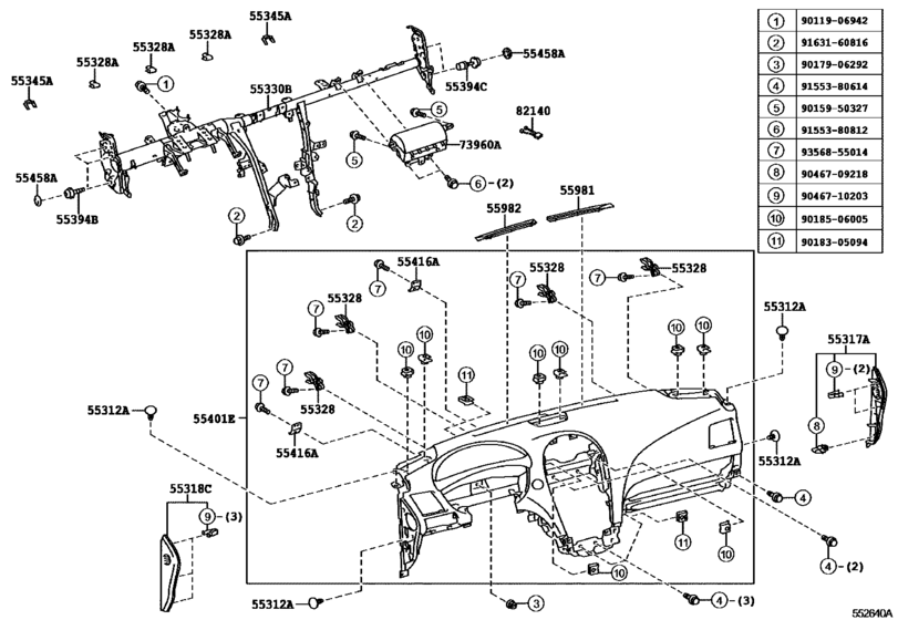 Instrument Panel & Glove Compartment