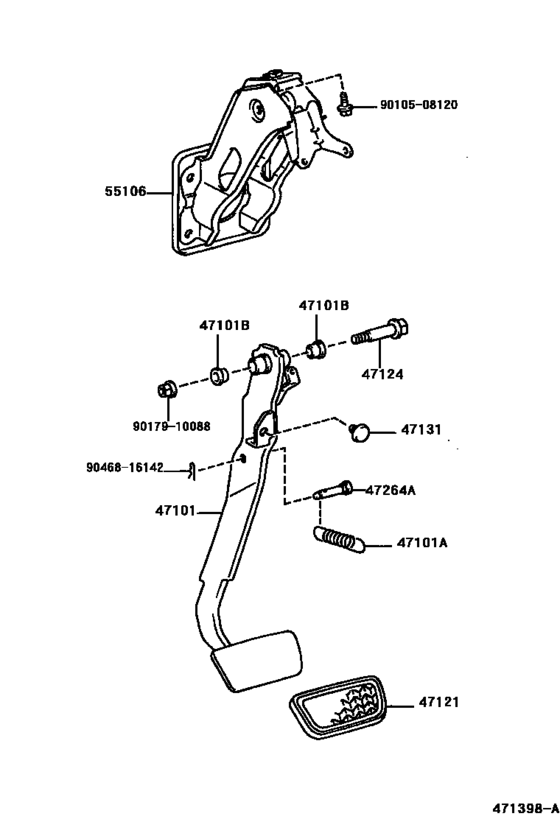Brake Pedal & Bracket