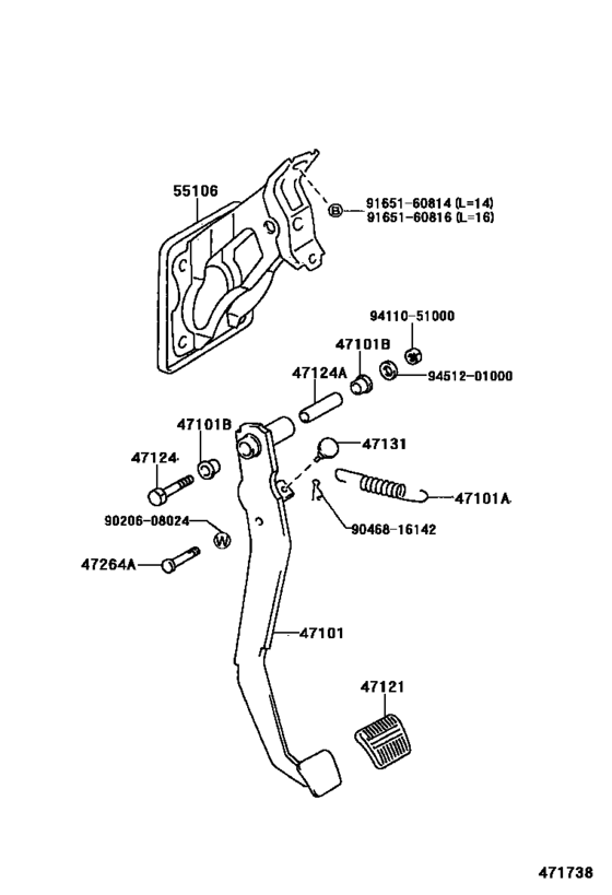 Brake Pedal & Bracket