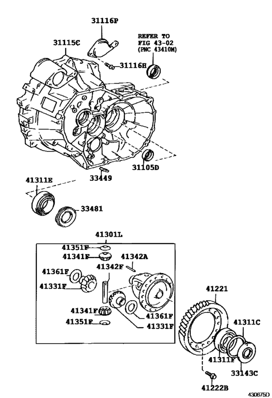 Front Axle Housing & Differential