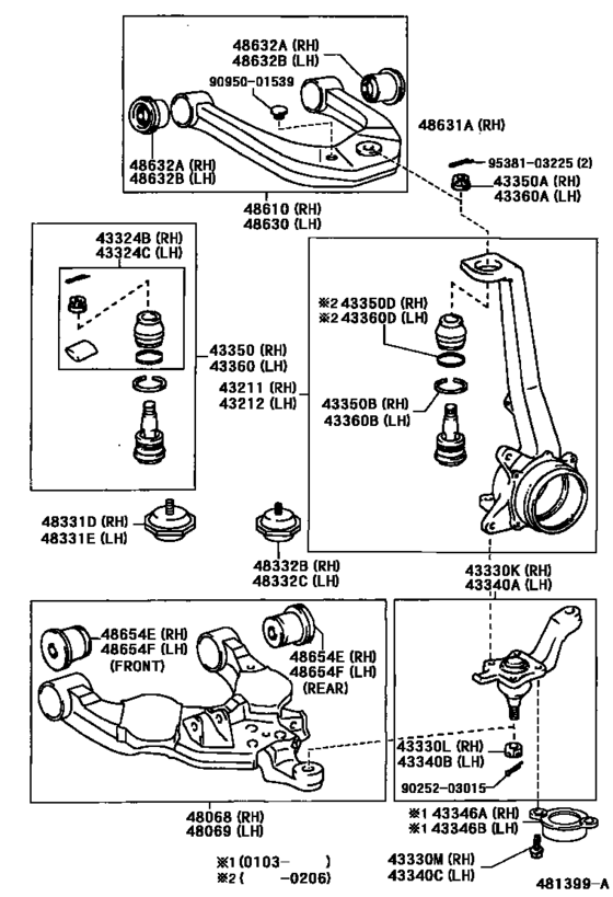Front Axle Arm & Steering Knuckle