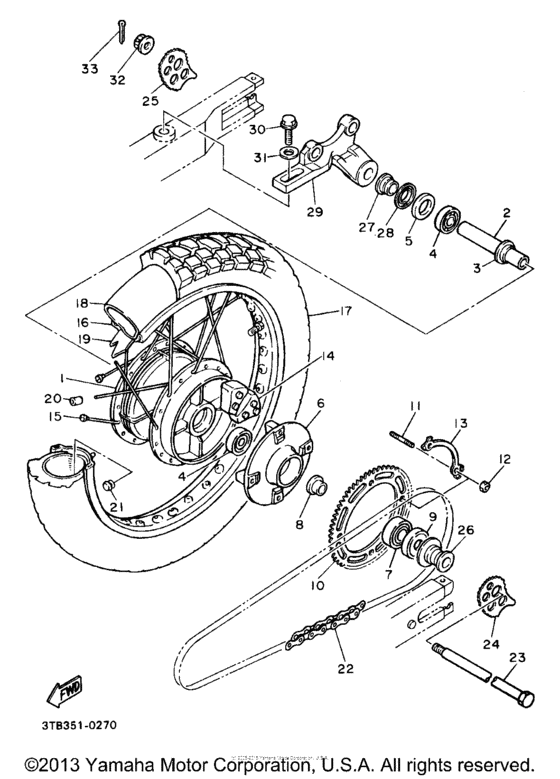 Rear wheel