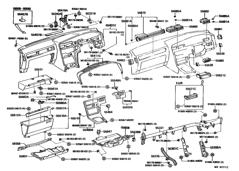 Instrument Panel & Glove Compartment